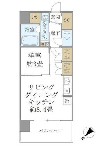 ステラコート川崎　402号室　間取り