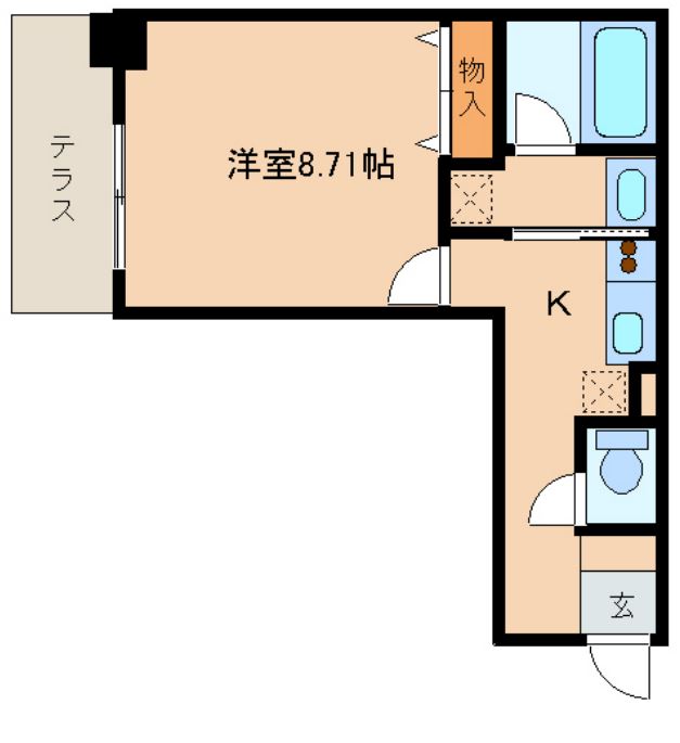 レジディア新川　103号室　間取り