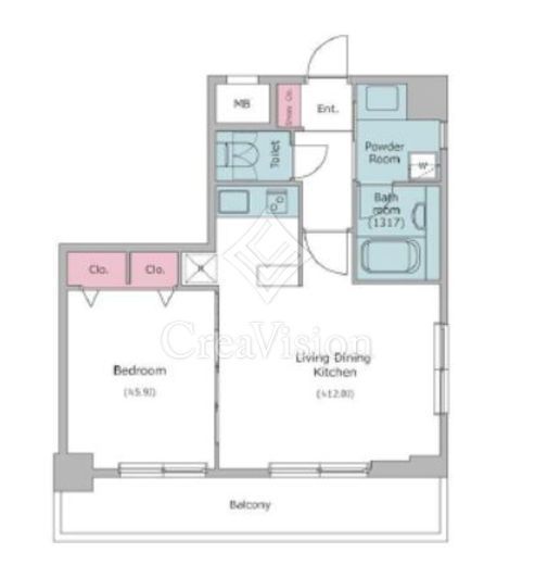 レジディア新川　710号室　間取り
