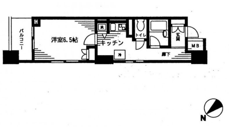 レジディア日本橋馬喰町　508号室　間取り