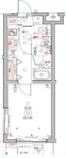 クレヴィスタ武蔵小杉　205号室　間取り