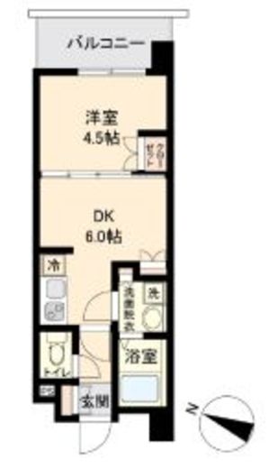 オープンブルーム二子　209号室　間取り