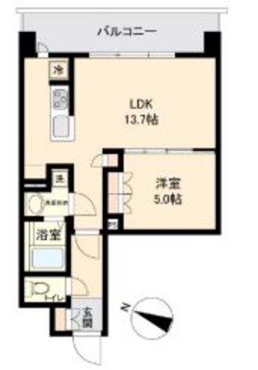 オープンブルーム二子　303号室　間取り
