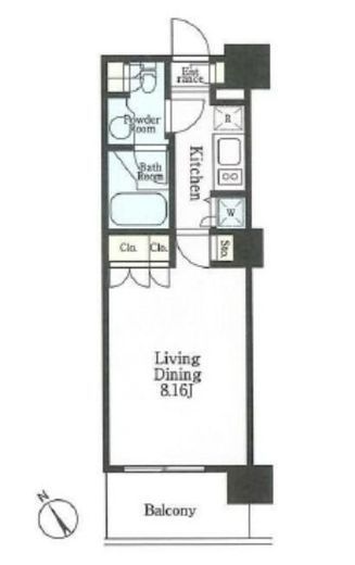 リージア新百合ヶ丘　805号室　間取り