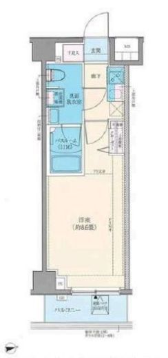 ロアール元住吉　503号室　間取り