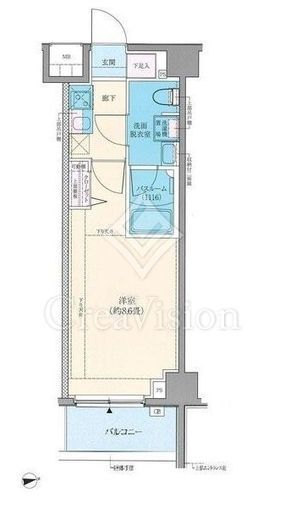 ロアール元住吉　101号室　間取り