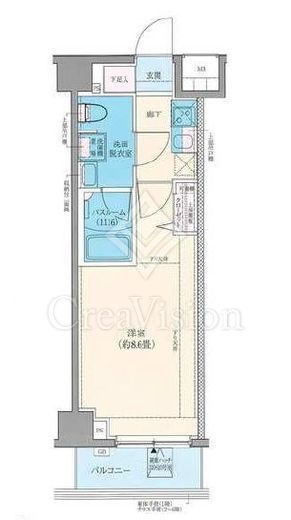 ロアール元住吉　509号室　間取り