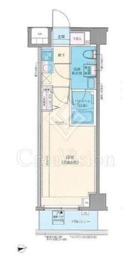 ロアール元住吉　1F1号室　間取り