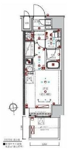 クラリッサ川崎ブルーノ　1001号室　間取り