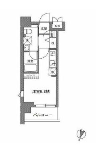 TLRレジデンス川崎大師　701号室　間取り