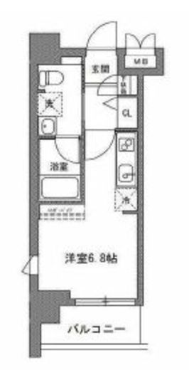 TLRレジデンス川崎大師　808号室　間取り