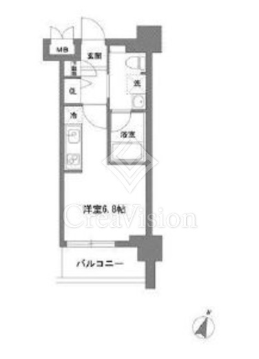 TLRレジデンス川崎大師　807号室　間取り
