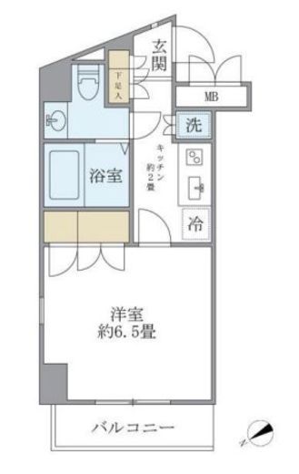 KDXレジデンス日本橋箱崎　406号室　間取り
