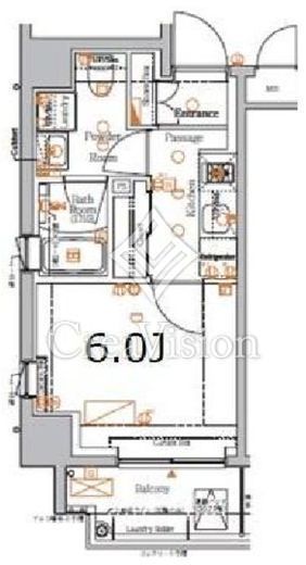 XEBEC川崎II (ジーベック川崎2)　1001号室　間取り