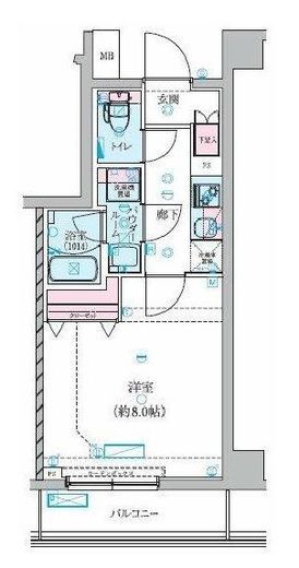 GENOVIA川崎鈴木町skygarden　225号室　間取り