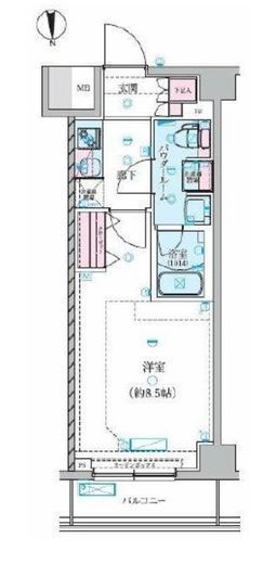 GENOVIA川崎鈴木町skygarden　320号室　間取り