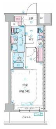 GENOVIA川崎鈴木町skygarden　327号室　間取り