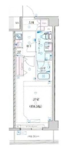 GENOVIA川崎鈴木町skygarden　410号室　間取り