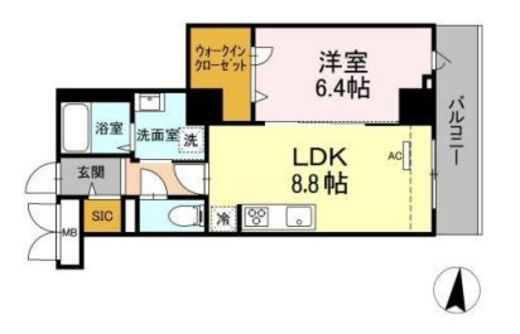 GRAND SOLEIL (グランドソレイユ)　417号室　間取り