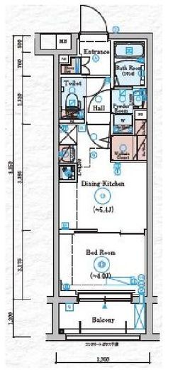 GENOVIA川崎Ⅴ (ジェノヴィア川崎Ⅴ)　304号室　間取り