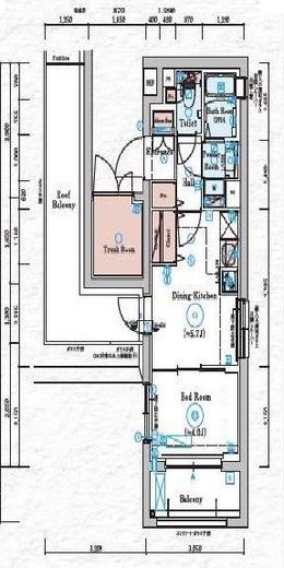 GENOVIA川崎Ⅴ (ジェノヴィア川崎Ⅴ)　501号室　間取り