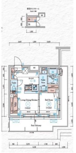 GENOVIA川崎Ⅴ (ジェノヴィア川崎Ⅴ)　401号室　間取り