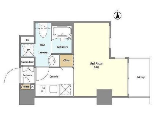 La Douceur川崎Ⅱ (ラドゥセール川崎Ⅱ)　603号室　間取り