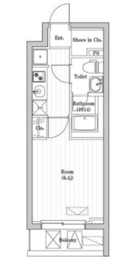 アーバンパーク登戸　204号室　間取り