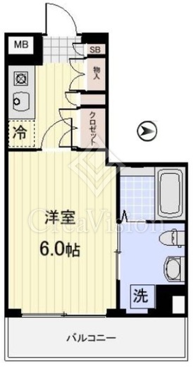 プロスペクト武蔵新城　602号室　間取り