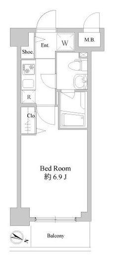 ドゥーエ新川崎　202号室　間取り