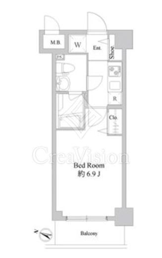 ドゥーエ新川崎　307号室　間取り