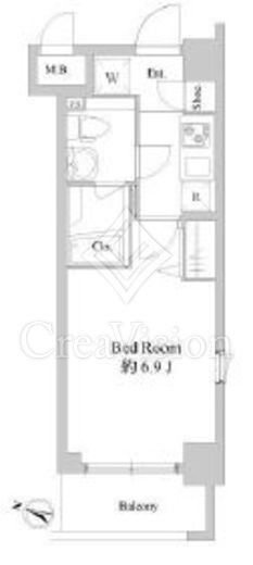 ドゥーエ新川崎　205号室　間取り