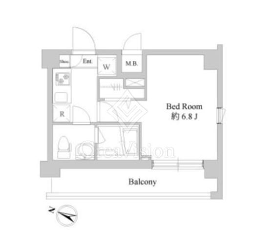 ドゥーエ新川崎　703号室　間取り
