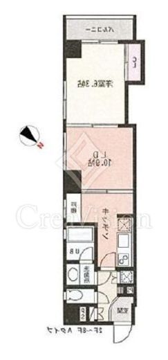 スクエアードコート日本橋人形町　701号室　間取り