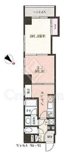 スクエアードコート日本橋人形町　302号室　間取り