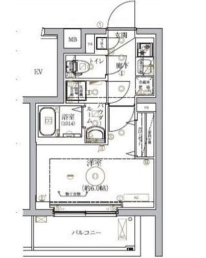 ベルシード武蔵小杉ノース　305号室　間取り