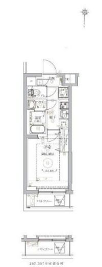 ベルシード武蔵小杉ノース　307号室　間取り