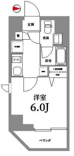 Log武蔵小杉　701号室　間取り