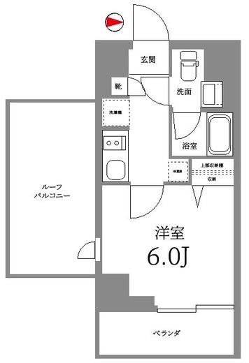 Log武蔵小杉　901号室　間取り