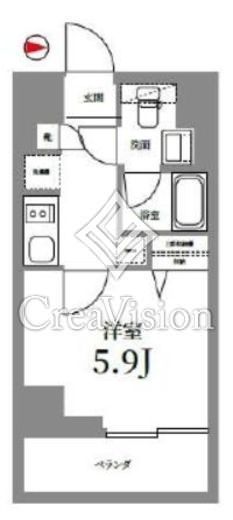 Log武蔵小杉　302号室　間取り