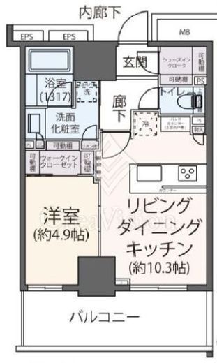 ドレッセタワー武蔵小杉　1408号室　間取り