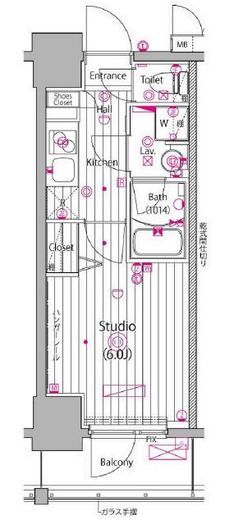 ガーラ・グランディ川崎榎町　307号室　間取り