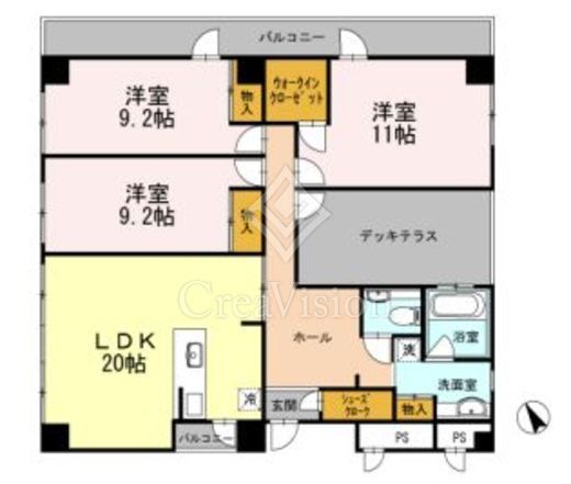 LROCKS　313号室　間取り