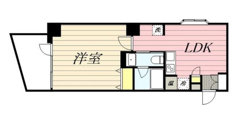 HF八丁堀レジデンス２　1104号室　間取り