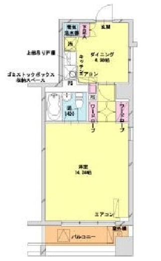 HF八丁堀レジデンス2　901号室　間取り