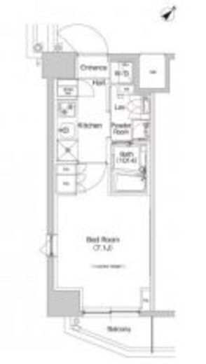 プラウドフラット登戸　1008号室　間取り