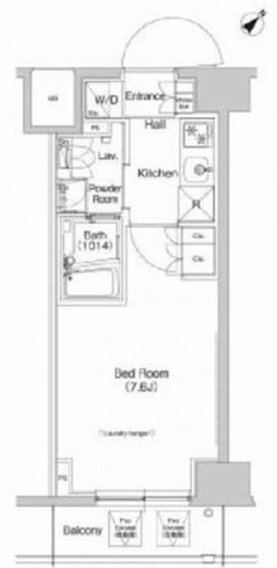 プラウドフラット登戸　507号室　間取り