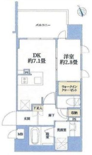 ソルティア新川崎モアグラン　604号室　間取り