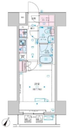 GENOVIA川崎Ⅶ (ジェノヴィア川崎Ⅶ)　1405号室　間取り