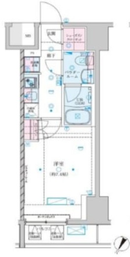 GENOVIA川崎Ⅶ (ジェノヴィア川崎Ⅶ)　509号室　間取り
